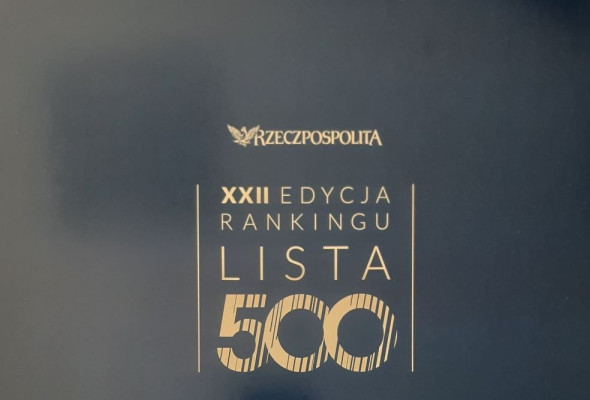 Adampol S.A. awarded in the Export Category in the ranking “List of 500 Rzeczpospolita”